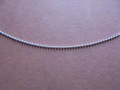 Diamond Cut Bead Chain / Kette 0,1cm 18“