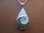 Waterdrop Pendant with Abalone Inlay and Zirconia