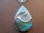 Waterdrop Pendant with Abalone Inlay and Zirconia