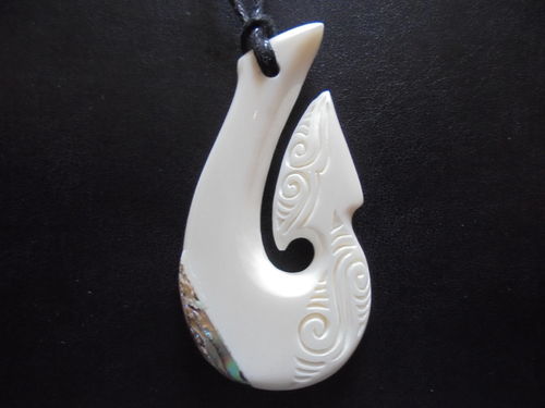 Engraved "Paua Shell" Matau
